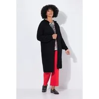 Angel of Style Strickjacke Long-Strickjacke Rücken-Schriftzug offene Form