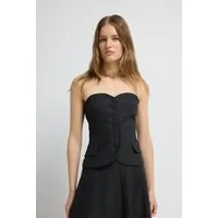 adL Blusentop Trägerlose Bluse