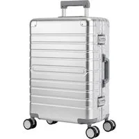 Travelhouse Koffer 100% Aluminium OSLO M - verschiedene Farben, 4 Rollen, aus Aluminium, mit voll gefüttertem Innenraum, mit Kantenschutz