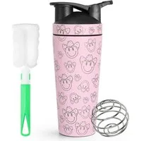 LuxusKollektion Protein Shaker Protein Shaker 750ml Edelstahl Eiweiß Shaker Kugel Rosa