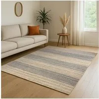 Myflair Möbel & Accessoires Teppich Natural Bengal, rechteckig, Höhe: 10 mm, Juteteppich, Wendeteppich, handgeflochten, gestreift, auch als Läufer