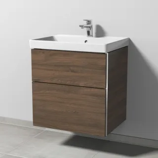 Sanipa 3way Waschtischunterbau zu Villeroy & Boch Avento Waschtisch mit 2 Auszügen, Eiche-Arizona BR62180