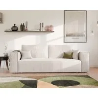 yourhouse24 Sofa BALI Kompaktes Design – Trend-Bezug, Schlaffunktion & Bettkasten, mit Schlaffunktion und Bettkasten, Seite universal