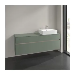 Villeroy und Boch Collaro Waschtischunterschrank C13600AF 160x54,8x50cm, Waschtisch rechts, soft green
