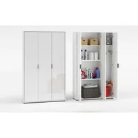 Home affaire Mehrzweckschrank JOLLY, Stauraumschrank, Breite 107 cm, Höhe 178 cm (1-St) 3 Türen,1 kleiner und 3 große Einlegeböden- Schrank hochglanz lackiert