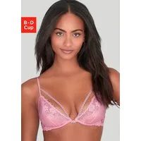 Vivance Bügel-BH Julia mit feinem Zierband am Dekolleté, aus Jacquardspitze, sexy Dessous