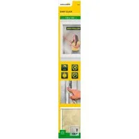 SCHELLENBERG Insektenschutz-Fensterrahmen Simply Click Plus mit Pollenschutzvlies für Fenster, (Set, 1-St), Fliegengitter zum einklicken ohne bohren, 130 x 150 cm, anthrazit