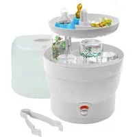 H+H Dampfsterilisator BS 29 Weiß, elektronischer Dampf Sterilisator für Babyflaschen Desinfektionsgerät