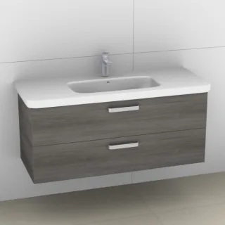 Artiqua 411 Waschtischunterschrank für DuraStyle 232012 Graphit Struktur quer, 411-WU2L-D47-7098-401 411-WU2L-D47-7098-401