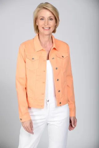CLARINA - Jeansjacke, 1/1-Arm pfirsich - Gr. - 38