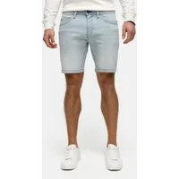 Indicode Jeansshorts Herren INMCFly Jeans Shorts Herrenshorts stretchy Denim-Shorts mit crushed washing