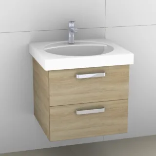 Artiqua 413 Waschtischunterschrank für Preciosa 253230, 253240 Castello Eiche quer NB, 413-WU2L-K37- 413-WU2L-K37-7134-426