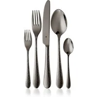 WMF Besteck-Set Sitello (30-tlg), 6 Personen, Cromargan® Edelstahl Rostfrei 18/10, geschmiedete Messer, farbecht, Wellenschliff, spülmaschinenfest