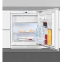 exquisit Einbaukühlschrank UKS130-4-FE-010D, 81,8 cm hoch, 59,5 cm breit, Ideal zum Unterbauen in die Küchenzeile für kleine Küchen, Büroküchen