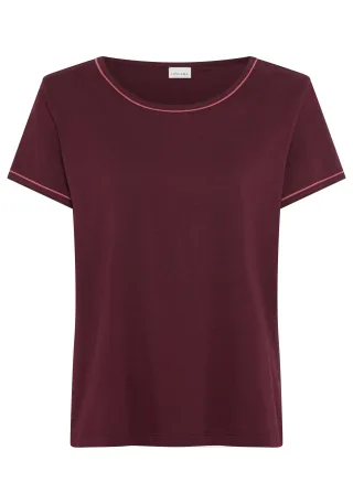 LASCANA - LASCANA LAS T-Shirt bordeaux - Gr. - 46