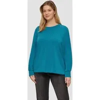s.Oliver Sweatshirt Sweatshirt Scuba-Sweatshirt mit weiten Ärmeln