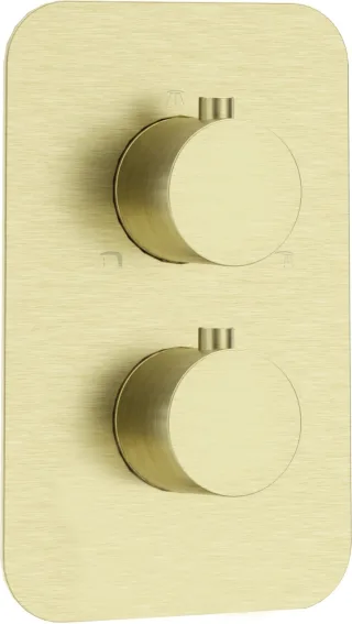 Neuesbad Unterputz Thermostat Brausearmatur - rund, gold gebürstet NB1DEBXY_REBT1
