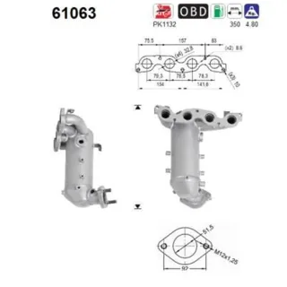AS Kr?mmerkatalysator Hyundai I20 1,2