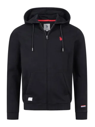 U.S. Polo Assn. Herren Sweatjacke mit Kapuze aus 100 % Baumwolle