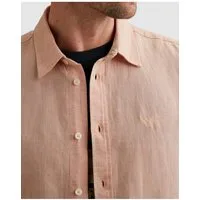 PME LEGEND Kurzarmhemd Short Sleeve Shirt 2 tone Cotton/Linen mit Kent Kragen