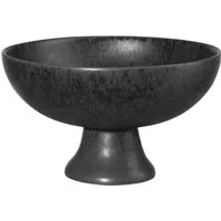ASA SELECTION Schale Selection Grande Schale auf Fuß black iron 21cm, Steinzeug, (Schüsseln & Schalen), Geschirr