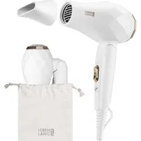 Lebenlang Reisehaartrockner klappbar klein -, 1000,00 W, Duale Spannung & Inkl. Reisetasche mit Stylingdüse, Leichtes Gewicht