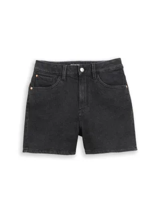 Denim Tom Tailor - TTELIN STRAIGHT High Waist Jeans Shorts clean mid stone grey denim - Gr. - XS