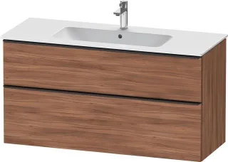 Duravit D-Neo Waschtischunterbau wandhängend Nussbaum Matt 1210x462x625 mm - DE43640BD790000 DE43640BD790000