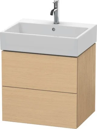 Duravit L-Cube Waschtischunterbau wandhängend Natur Eiche Matt 584x459x544 mm - LC627503030 LC627503030