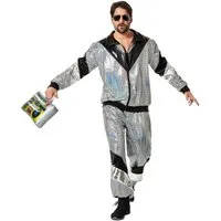 dressforfun Kostüm Herrenkostüm, Glänzende Jacke und Hose im Retro-Stil.