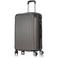 Flexot Hartschalen-Trolley F-2045 Kofferset, 360° Rollen, robuster Reisekoffer, Bordcase, 4 Rollen, Robuster und moderner Koffer mit vier 360° Rollen und Zahlenschloss