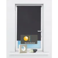 Seitenzugrollo Seitenzugrollo 'Luna', verdunkelnd, Klemmfix, ohne Bohren, Fixmaß, Kutti, verdunkelnd, ohne Bohren, Klemmfix, Sichtschutz, Sonnenschutz