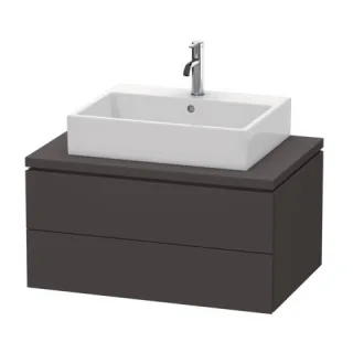 Duravit L-Cube Konsolenwaschtischunterbau wandhängend Graphit Supermatt 820x547x400 mm - LC581708080 LC581708080