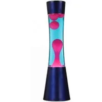Licht-Erlebnisse Lavalampe RINGO, Warmweiß, Retro Lampe Blau Pink inkl. G9 Leuchtmittel Tischleuchte