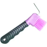 eldorado Pferdebürste Hufauskratzer mit Bürste für Pferde, rosa