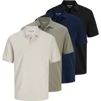 Jack & Jones Poloshirt JJKANE POLO SS 4PK MP (Packung, 4-tlg) Baumwollmischung, regular fit