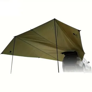 Xmund Large Capacity Outdoor Car Rear Tent Camping Picnic Car Rear Tent with Canopy Car Rear Extension Tent Sunshine-Pro