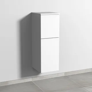 Sanipa 3way Mittelschrank mit 1 Tür und 1 Auszug, Weiß-Soft, SM12543 SM12543