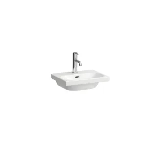 Laufen Lua Aufsatz-Handwaschbecken H8160800001041 45x35cm, weiß, mit Überlauf, mit 1 Hahnloch