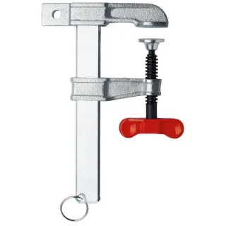 Bessey Polschweißzwinge LP / TP mit Flügelschraube Kabelentlastung am Schienenende / Ring-Innendurch - TP-1F-RK