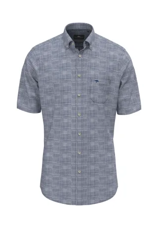 FYNCH-HATTON - Solid Slub, B.D., 1/2 navy - Gr. - M