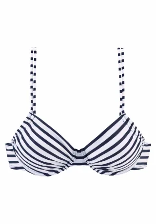 LASCANA - Venice Beach LM exkl. Sport Bügel-Top white-navy-s - Gr. - 42D
