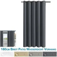 BTTO V&G Vorhang Outdoorvorhänge mit Ösen GartenVorhänge Balkon Gardine Verbreitern, Vorhang Sonnens-&Sichtschutz