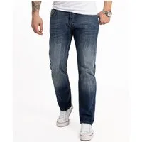 Rock Creek Regular-fit-Jeans Herren Jeans Stonewashed Blau RC-2357