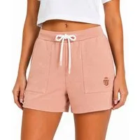 SUBLEVEL Shorts Damen Sweat Bermudas kurze Hose Baumwolle Hotpants Sommer Hose Leichte Sweat Bermuda mit Kordel, Hotpant