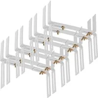 BigDean Blumenkastenhalter Standard H-Form Kasten Halter Balkonkastenhalter, bis 20 kg belastbar, Werkzeugfrei Verstellbar, Set, 4-St., Kastenhalter H-Form, Blumenkastenhalter H-Form, Brüstungen, Mauer oder Geländer