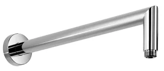 Herzbach Living Spa Wandarm, 354mm, rund abgewinkelt chrom, 11.673540.1.01 11.673540.1.01