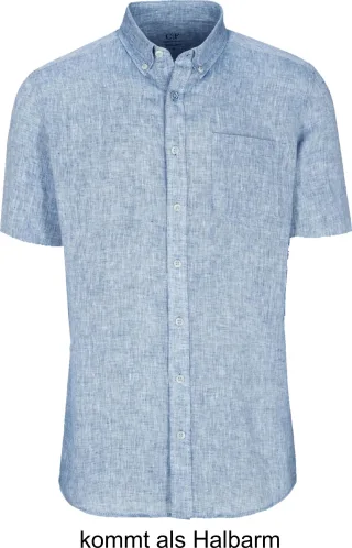 COMMANDER Finest Clothing - Hemd, 1/2 Arm dark denim - Gr. - M