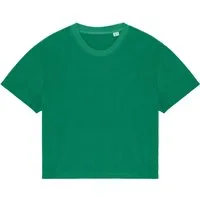 Native Spirit Rundhalsshirt Umweltfreundliches Damen-T-Shirt aus Frottee