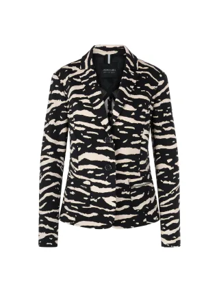 Marc Cain Sports - Blazer mit Animal Print black - Gr. - 44